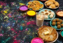 Traditional Indian Holi snacks