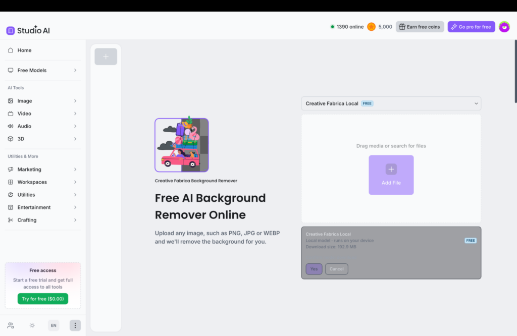 Creative Fabrica Studio Desktop App for Creators: A Handy Graphic Design Tool to Fix, Upscale and Polish Your Work 4 image